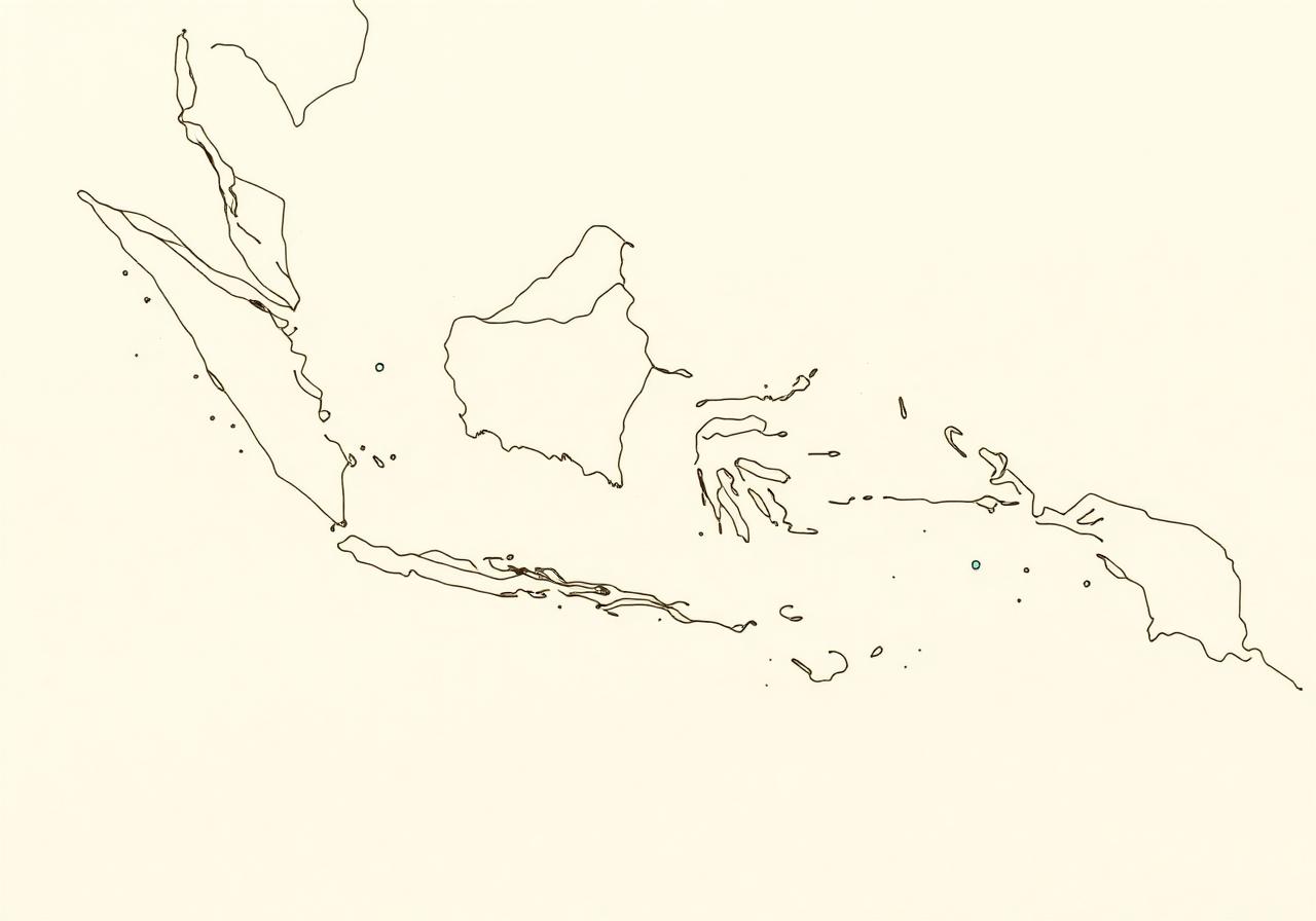Indonesian archipelago partner clinic map